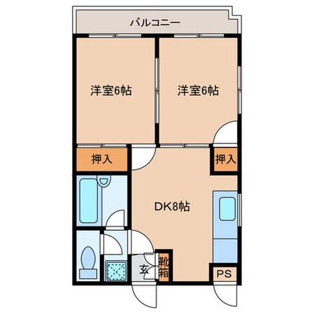 シャトレ松尾Ⅱの物件間取画像